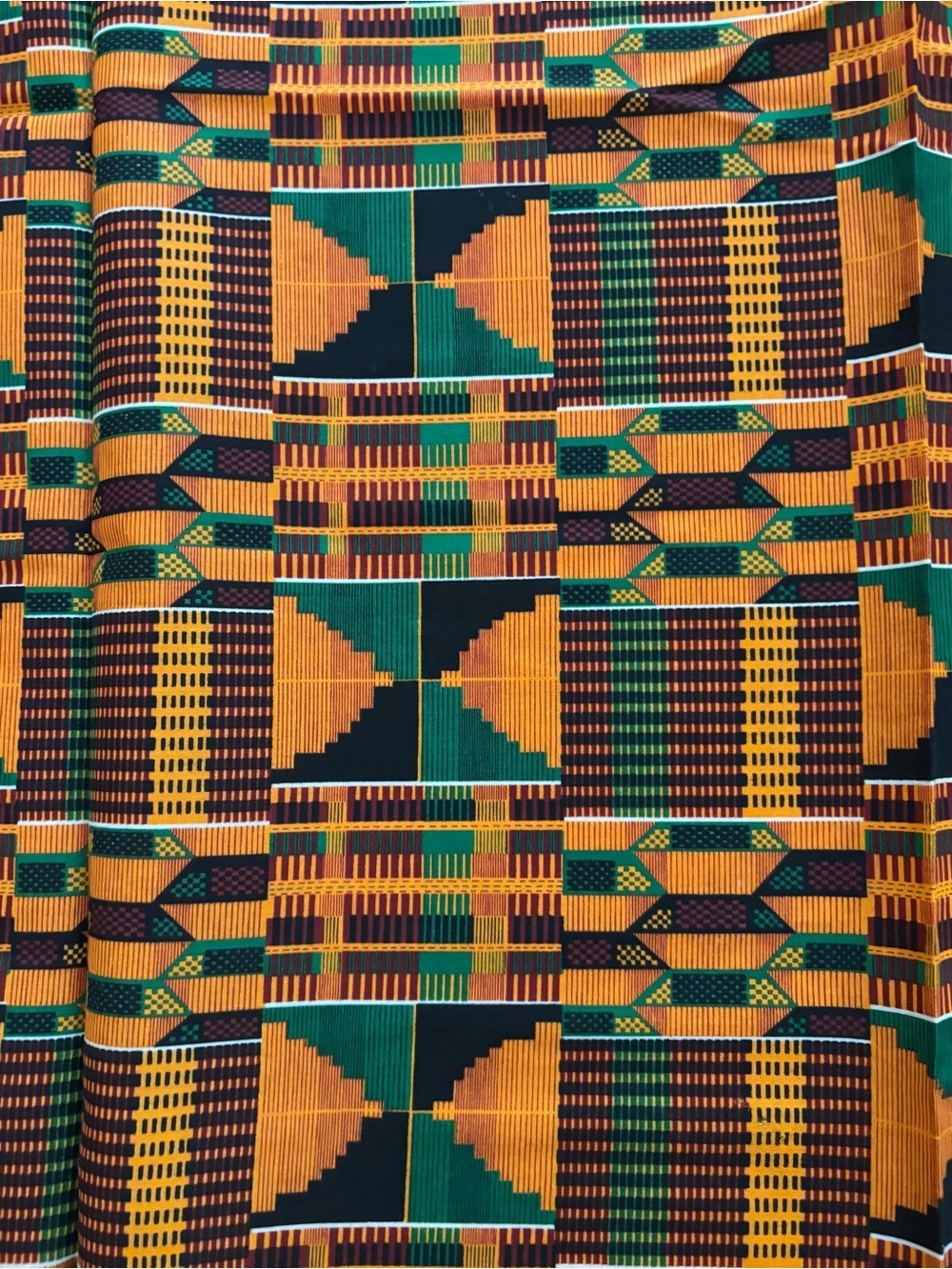 NWOT VTG KENTE AFRICAN PRINT COTTON 3 TABLECLOTHS 53"X53" & 32 NAPKINS 17"X17" - Picture 2 of 5